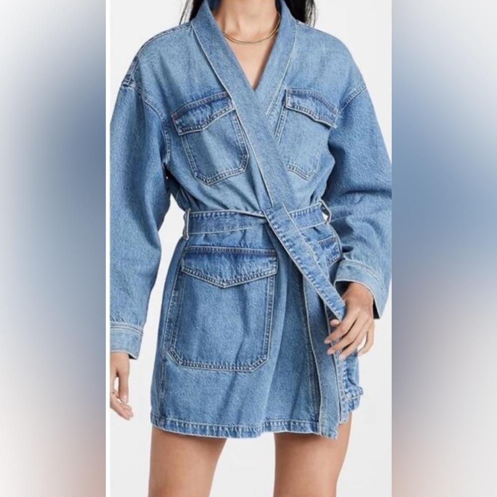 Boyish The Joaquin Kimono Wrap Jacket Dress XS NWT